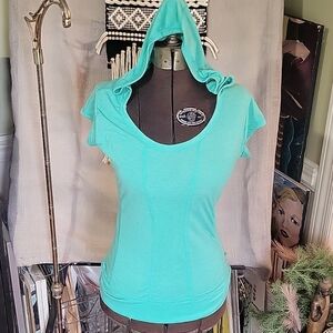 Avia Teal Activewear Hoodie Top M